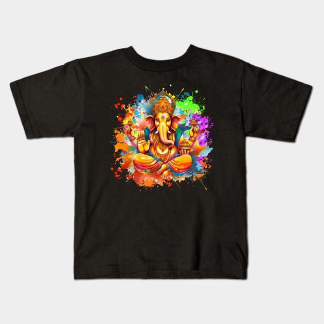 Holi Color Festival, Hindu Holi Festival, Hindu Festival Of Colors, Holi Indian Color Spring Kids T-Shirt by CrosbyD